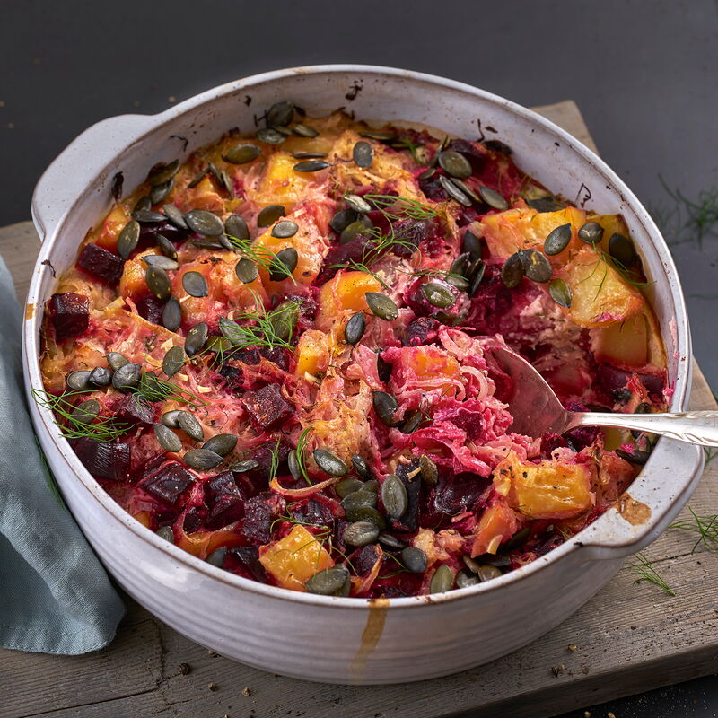 6 20 Rote Bete Sauerkraut Kartoffel Auflauf 1600x1600px De37e692