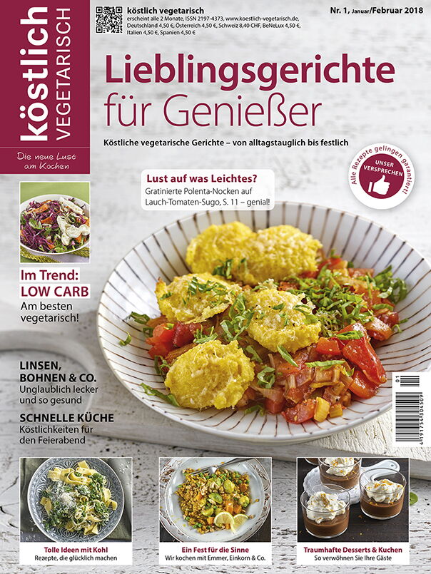 Koestlich Vegetarisch Lieblingsgerichte Fuer Geniesser 1 2018 Titel 604x805px 1c550850