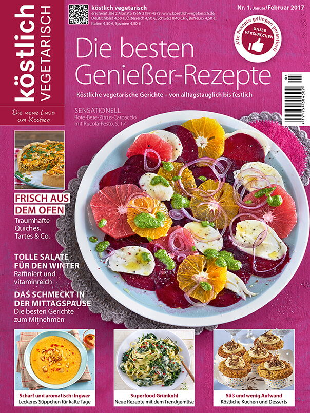 Koestlich Vegetarisch Die Besten Geniesser Rezepte 1 2017 Titel 604x805px 5f47ed52