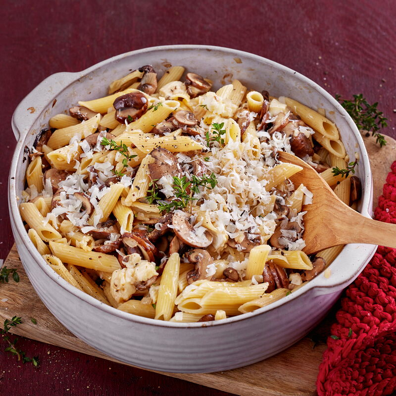 6 23 Baked Brie Pasta Mit Pilzen 1600x1600px 9303ace8