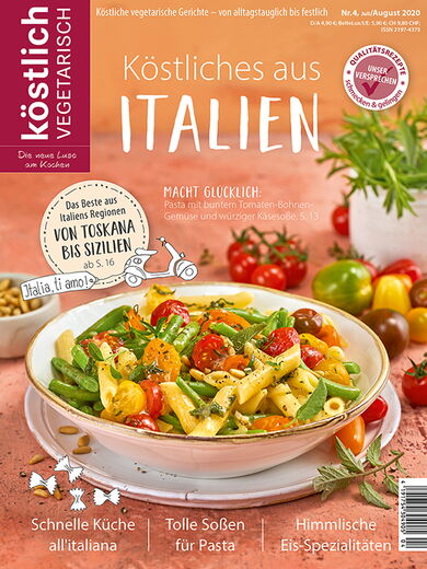 Kochzeitschrift Koestlich Vegetarisch Koestliches Aus Italien Kv 4 2020 Titelseite Gross 72dpi Rgb 604x805px K5 75a027a3