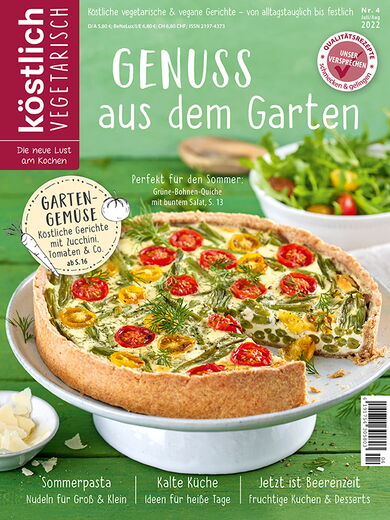 Kochzeitschrift Koestlich Vegetarisch Genuss Aus Dem Garten Kv 4 2022 Titelseite Gross 72dpi Rgb 604x805px Cb6f74ff